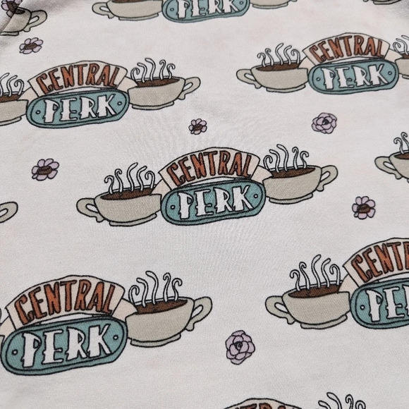 American Eagle Friends Central Perk Cropped Crewneck Sweater - Size Medium Woman - Picture 3 of 7